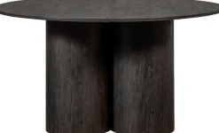 WOOOD Esstisch »Oona MDF 3D-Papierdekor sichtbarer Holzmaserung, H75 x B140 x T140 cm« Tragkraft 80 kg, für 4–6 Personen geeignet, einfach zu montierbar