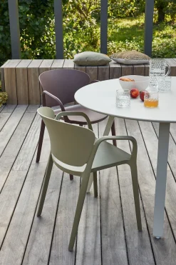 WOOOD Esszimmerstuhl »Bent Polypropylen stapelbar für In- und Outdoor, H 75 x B 57 x T 56 cm« () (Set, 2 St) Tragkraft 150 kg, fertig montiert, wasserabweisendes