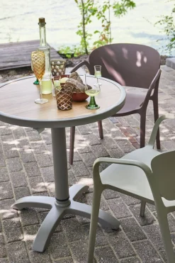 WOOOD Esszimmerstuhl »Bent Polypropylen stapelbar für In- und Outdoor, H 75 x B 57 x T 56 cm« () (Set, 2 St) Tragkraft 150 kg, fertig montiert, wasserabweisendes