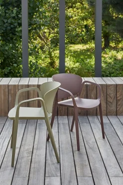 WOOOD Esszimmerstuhl »Bent Polypropylen stapelbar für In- und Outdoor, H 75 x B 57 x T 56 cm« () (Set, 2 St) Tragkraft 150 kg, fertig montiert, wasserabweisendes