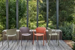 WOOOD Esszimmerstuhl »Bent Polypropylen stapelbar für In- und Outdoor, H 75 x B 57 x T 56 cm« () (Set, 2 St) Tragkraft 150 kg, fertig montiert, wasserabweisendes