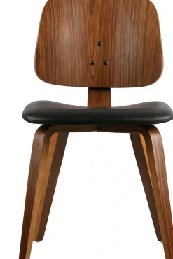 WOOOD Esszimmerstuhl »Classic mit Kunstleder-Bezug, B 48 x T 50 x H 81 cm« () Walnussfurnier-Gestell, Tragkraft 130 kg, Pfleiglicht