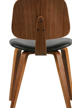 WOOOD Esszimmerstuhl »Classic mit Kunstleder-Bezug, B 48 x T 50 x H 81 cm« () Walnussfurnier-Gestell, Tragkraft 130 kg, Pfleiglicht