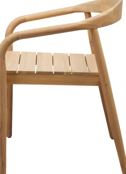 WOOOD Esszimmerstuhl »Cras aus Eschenfurnier mit gebogener Rückenlehne H 75 cm« (Set) 2 Stk.(Set, 2 St), fertig montiert, natürliche Holzoptik