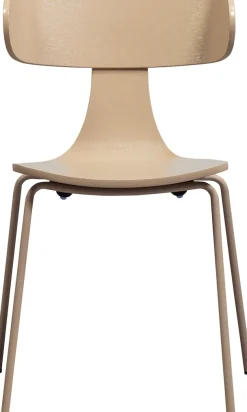 WOOOD Esszimmerstuhl »Form stapelbar und Eschenfurnier B 50 x T 52 x H 77,5 cm« (Set) 2 Stk.Tragkraft 120 kg, Sichtbare Maserung, schlanke Stahlgestell