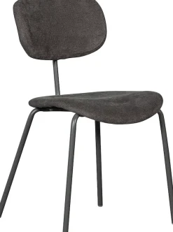 WOOOD Esszimmerstuhl »Link mit Ella-Chenillebezug und Metallgestell B 44 x T 52 x H 78 cm« (Set) 2 Stk.(Set, 2 St) Tragkraft 90 kg, stapelbar, Sehr hohe Verschleißfestigkeit