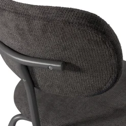 WOOOD Esszimmerstuhl »Link mit Ella-Chenillebezug und Metallgestell B 44 x T 52 x H 78 cm« (Set) 2 Stk.(Set, 2 St) Tragkraft 90 kg, stapelbar, Sehr hohe Verschleißfestigkeit