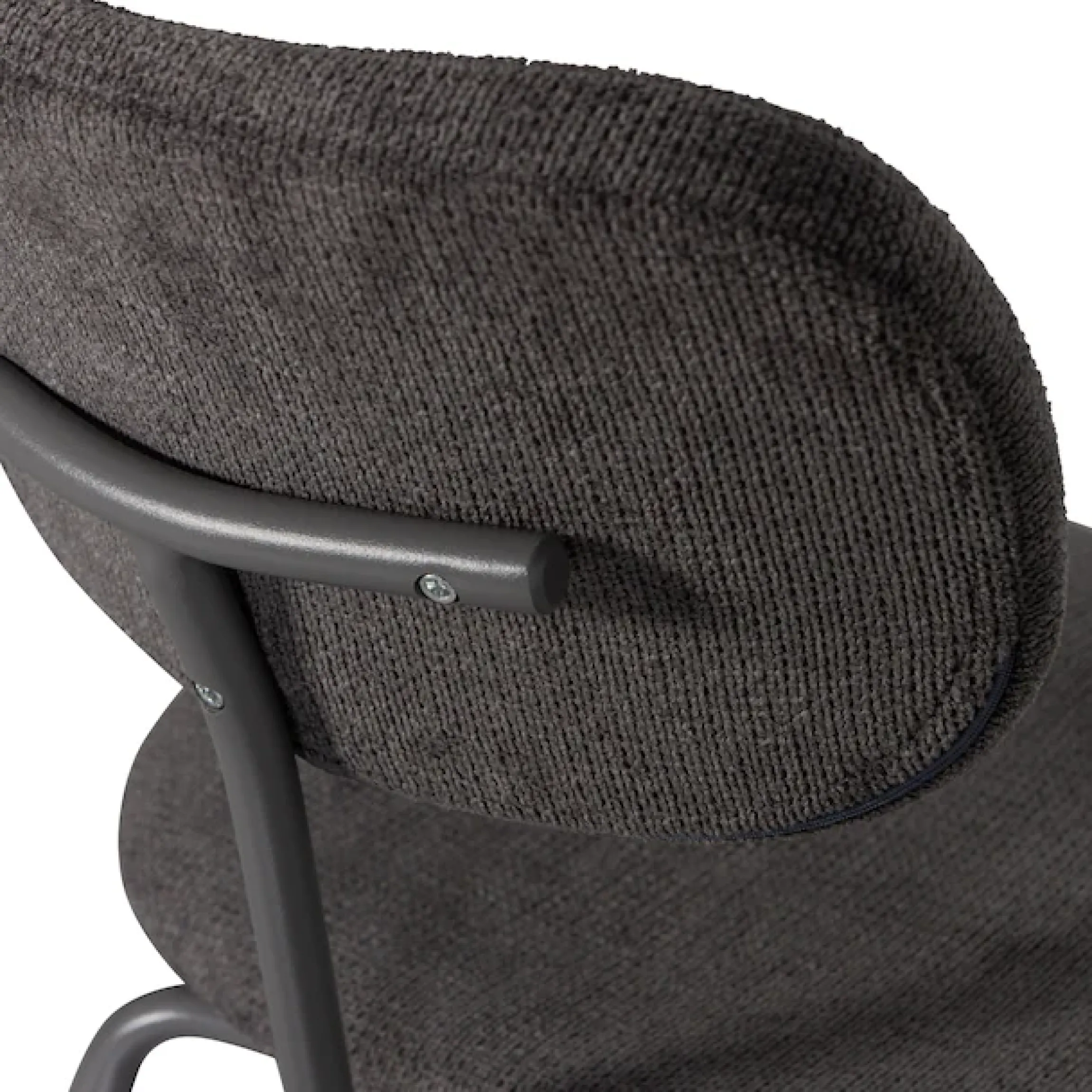 WOOOD Esszimmerstuhl »Link mit Ella-Chenillebezug und Metallgestell B 44 x T 52 x H 78 cm« (Set) 2 Stk.(Set, 2 St) Tragkraft 90 kg, stapelbar, Sehr hohe Verschleißfestigkeit