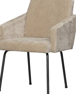 WOOOD Esszimmerstuhl »Mount mit Textur Chenille bezug en Metallgestell B 61 x T 65 x H 82 cm« (Set) 2 Stk.Maximale Verschleißfestigkeit, mit mattem Glanz, Tragkraft 100 kg
