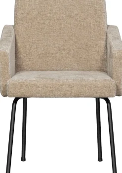 WOOOD Esszimmerstuhl »Mount mit Textur Chenille bezug en Metallgestell B 61 x T 65 x H 82 cm« (Set) 2 Stk.Maximale Verschleißfestigkeit, mit mattem Glanz, Tragkraft 100 kg