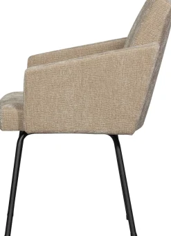 WOOOD Esszimmerstuhl »Mount mit Textur Chenille bezug en Metallgestell B 61 x T 65 x H 82 cm« (Set) 2 Stk.Maximale Verschleißfestigkeit, mit mattem Glanz, Tragkraft 100 kg