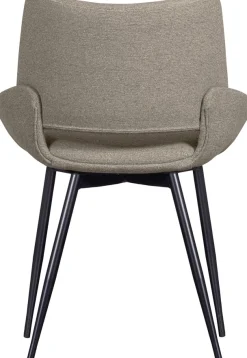 WOOOD Esszimmerstuhl »Parade mit konischen Metallbeinen und Melange-Bezug B58 x T55 x H83 cm« (Set) 2 Stk.Sehr hohe Verschleißfestigkeit, schalenförmige, Tragkraft 150 kg