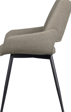 WOOOD Esszimmerstuhl »Parade mit konischen Metallbeinen und Melange-Bezug B58 x T55 x H83 cm« (Set) 2 Stk.Sehr hohe Verschleißfestigkeit, schalenförmige, Tragkraft 150 kg