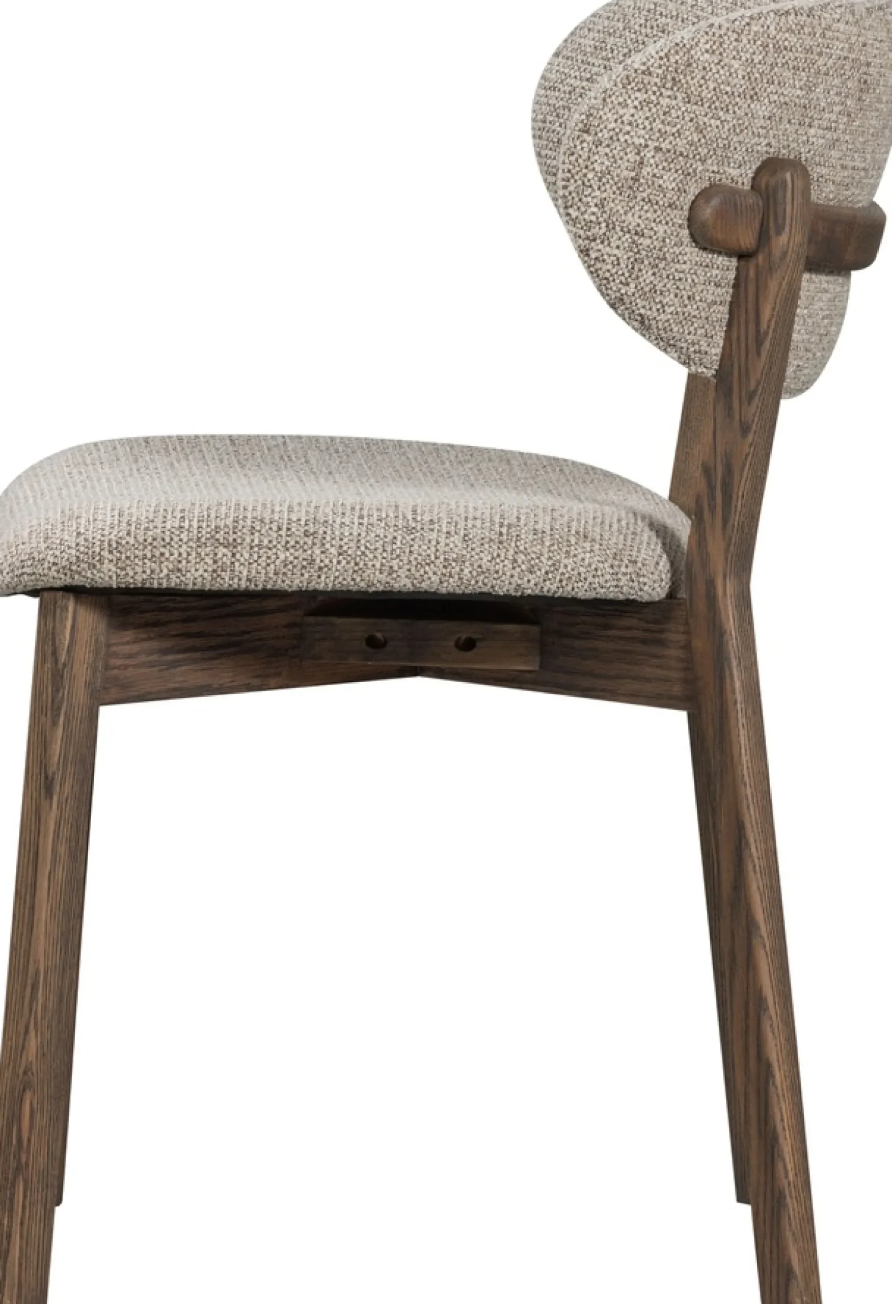 WOOOD Esszimmerstuhl »Udar mit Melange-Gewebe More und Eichengestell H 82 cm« (Set) 2 Stk.(Set, 2 St), strapazierfähiger Stoff, moderne Gestaltung