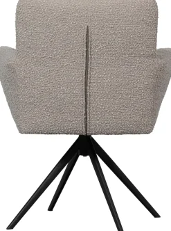 WOOOD Esszimmerstuhl »Vinny Bouclé-Bezug mit Drehmechanismus H 89 x B 70 x T 61 cm« () Tragkraft 100 kg, Polyurethanschaum-Polsterung, Metallgestell