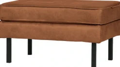 WOOOD Fußhocker »Rodeo mit Kunstleder-Kombination und Metallgestell B84 x T54 x H45 cm« Hohe Verschleißfestigkeit, Tragkraft 100 kg, einfach zu montieren