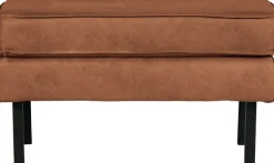 WOOOD Fußhocker »Rodeo mit Kunstleder-Kombination und Metallgestell B84 x T54 x H45 cm« Hohe Verschleißfestigkeit, Tragkraft 100 kg, einfach zu montieren