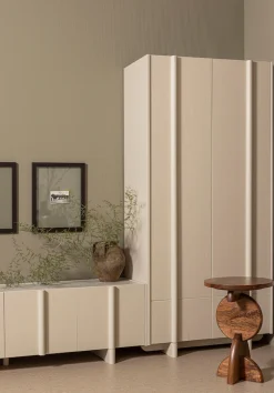 WOOOD Garderobenschrank »Basu Mehrzweckschrank Vitrine« viel Stauraum 2 Türen, H 210 cm x B 101 cm