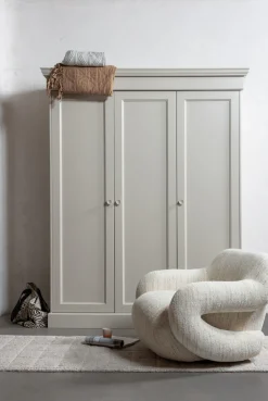 WOOOD Kleiderschrank »Olivia FSC®-Kiefernholz mit Hängebereich, H 212 x B 171 x T 63 cm« Tragkraft 10 kg pro Boden, Einlegeboden-Optionspakete erhältlich