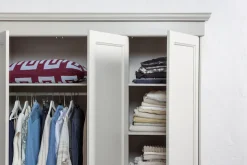 WOOOD Kleiderschrank »Olivia FSC®-Kiefernholz mit Hängebereich, H 212 x B 171 x T 63 cm« Tragkraft 10 kg pro Boden, Einlegeboden-Optionspakete erhältlich