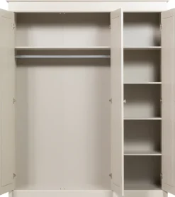 WOOOD Kleiderschrank »Olivia FSC®-Kiefernholz mit Hängebereich, H 212 x B 171 x T 63 cm« Tragkraft 10 kg pro Boden, Einlegeboden-Optionspakete erhältlich