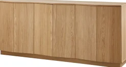 WOOOD Kommode Sideboard aus Eichenfurnier mit zeitlosem Design und Maserung