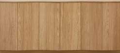 WOOOD Kommode Sideboard aus Eichenfurnier mit zeitlosem Design und Maserung