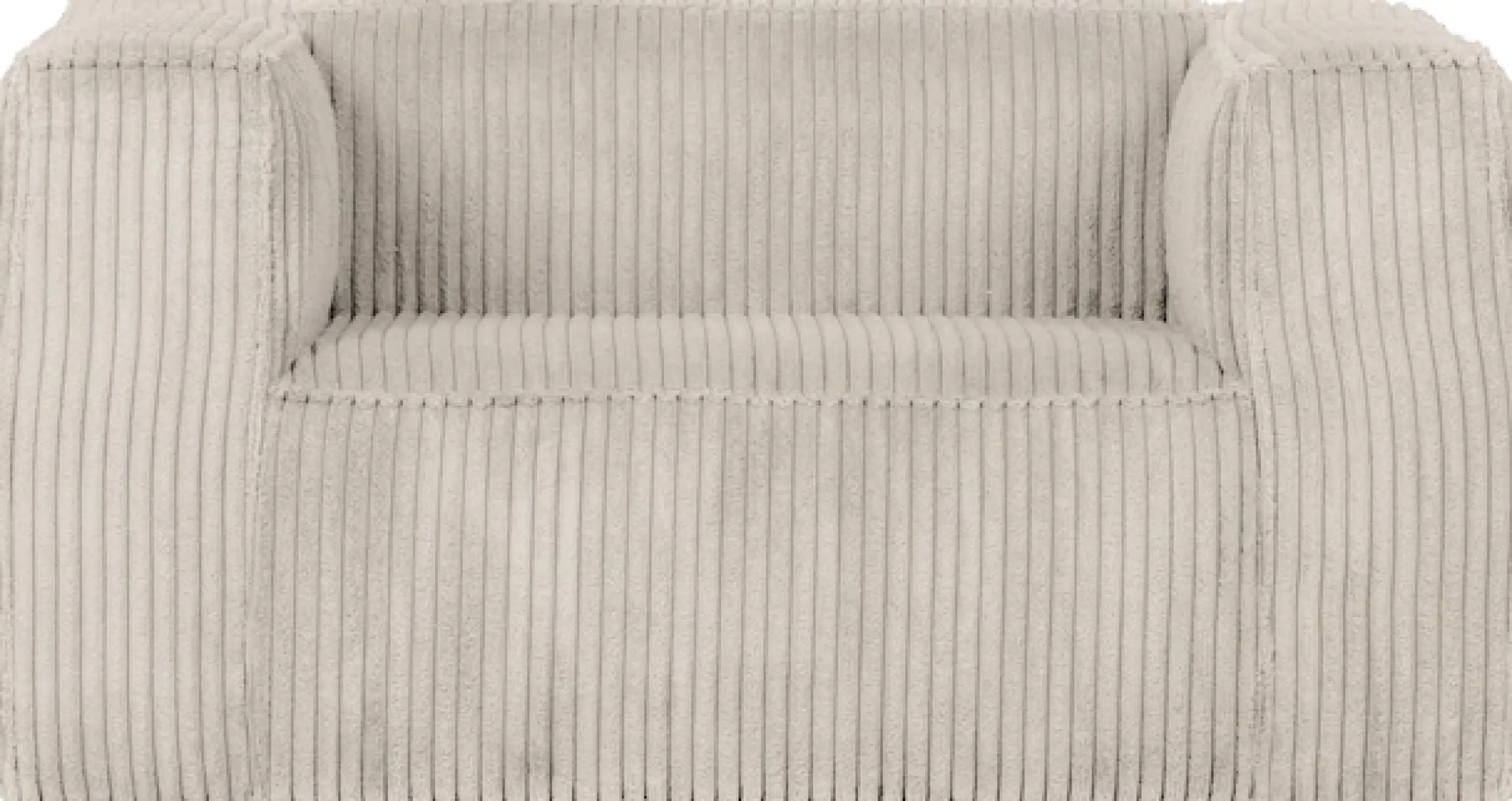 WOOOD Loungesessel »Bean mit Split-Rippenbezug und Armlehnen B 146 x T 98 x H 74 cm« Hohe Verschleißfestigkeit, Teflon-Imprägnierung, Tragkraft 100 kg