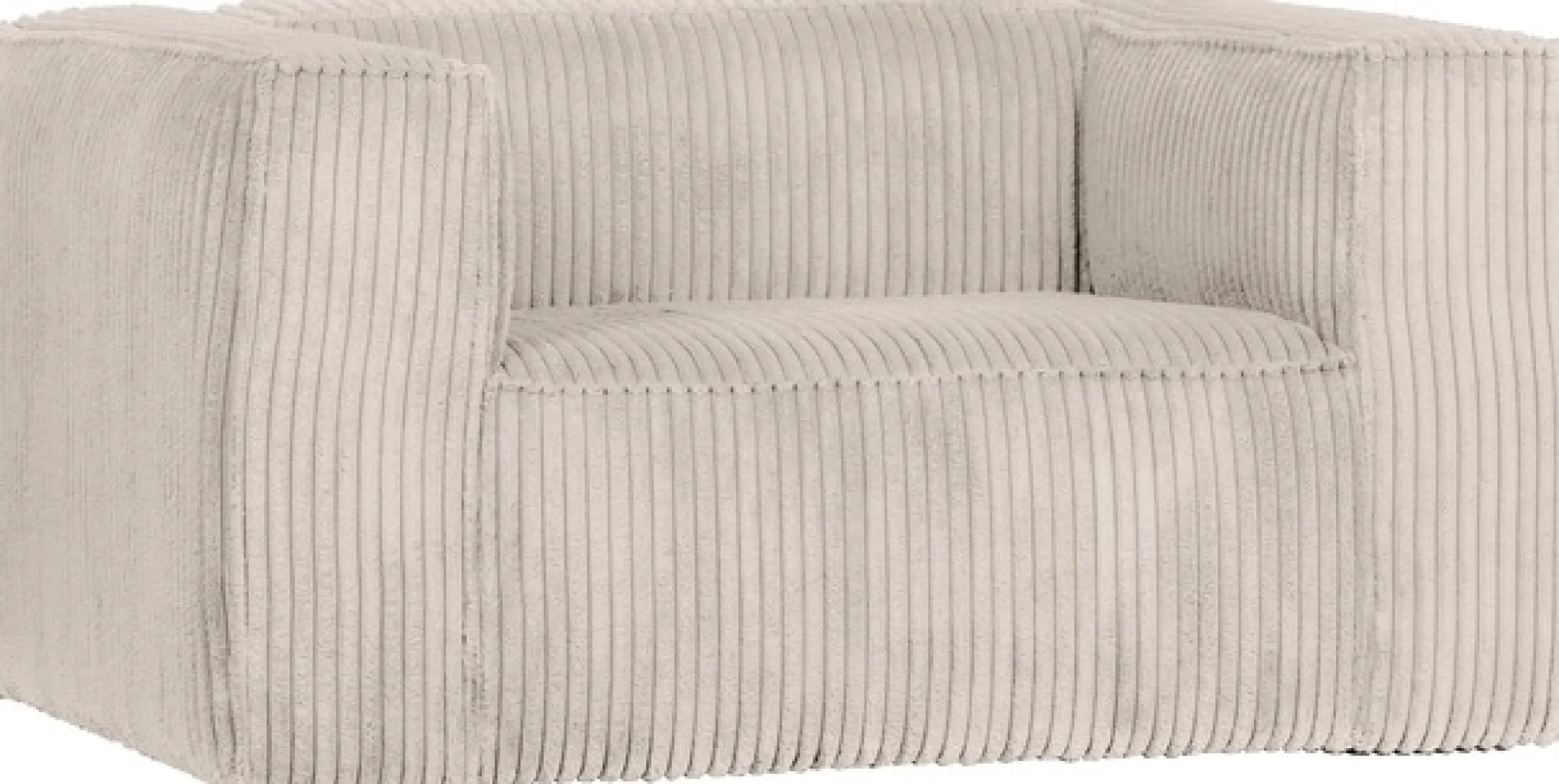 WOOOD Loungesessel »Bean mit Split-Rippenbezug und Armlehnen B 146 x T 98 x H 74 cm« Hohe Verschleißfestigkeit, Teflon-Imprägnierung, Tragkraft 100 kg