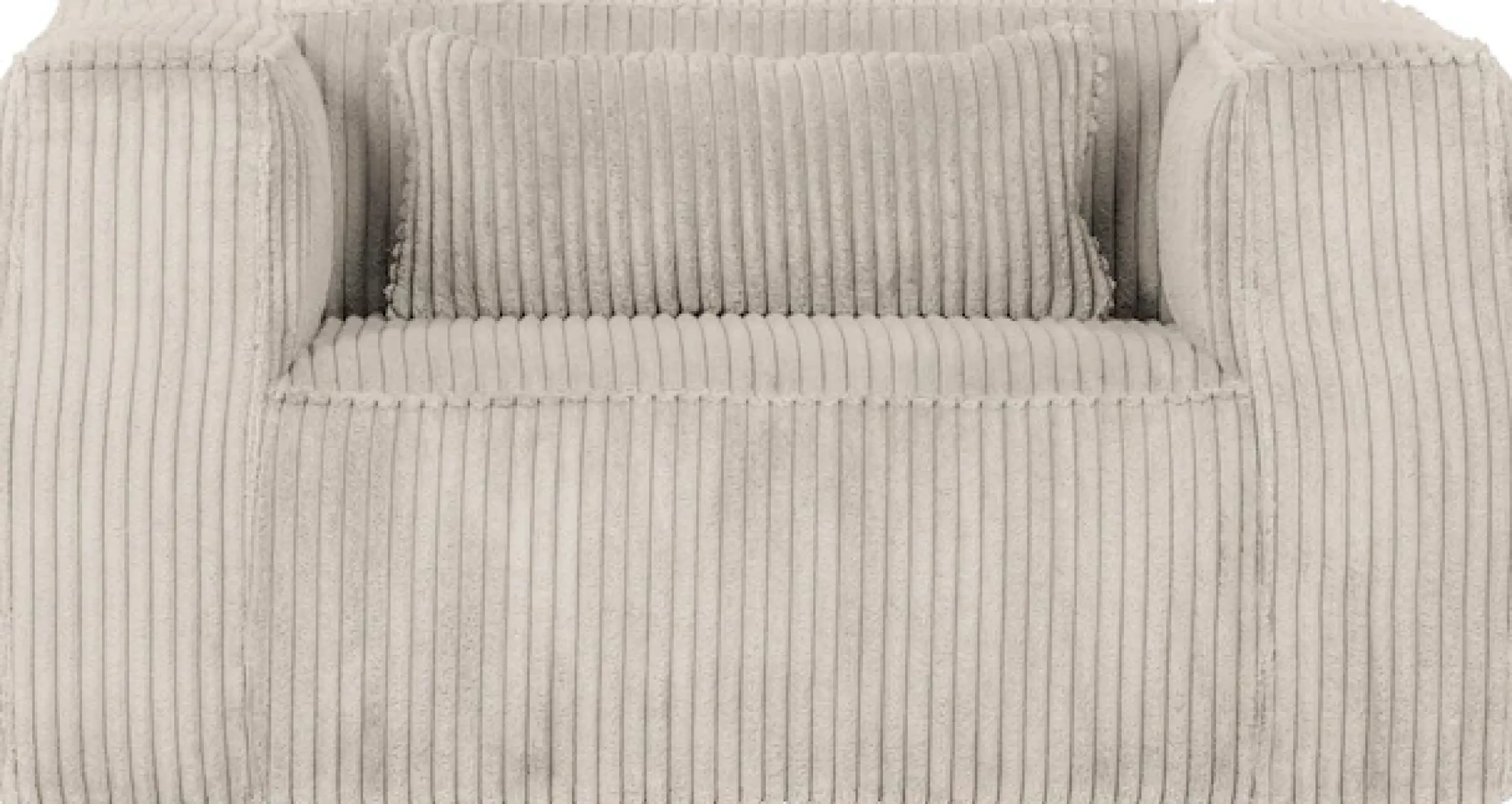 WOOOD Loungesessel »Bean mit Split-Rippenbezug und Armlehnen B 146 x T 98 x H 74 cm« Hohe Verschleißfestigkeit, Teflon-Imprägnierung, Tragkraft 100 kg