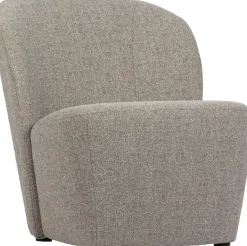 WOOOD Loungesessel »Lofty mit Bouclé-Bezug und Hartholzrahmen B 68 x T 72 x H 75 cm« Hohe Verschleißfestigkeit, Sitzhöhe 42 cm, separates Rückenkissen