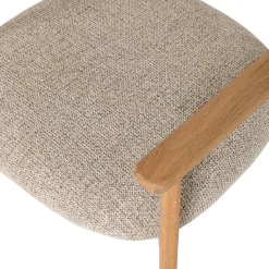 WOOOD Loungesessel »Udar mit Eichenholzgestell und More-Melange-Bezug, B68 x T75 x H76 cm« Sehr hohe Verschleißfestigkeit, Armlehnen integriert, Tragkraft 120 kg