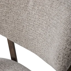 WOOOD Loungesessel »Udar mit More-Melange-Bezug und Eichenholzgestell, B68 x T75 x H76 cm« Sehr hohe Verschleißfestigkeit, Tragkraft 120 kg, mittlere Sitzhöhe