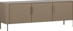 WOOOD Lowboard »Gunnar mit geschliffener Oberfläche und 4 Türen« FSC®-Mix Massivkiefer, wand- oder bodenmontierbar