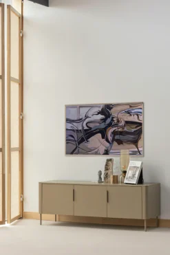 WOOOD Lowboard »Gunnar mit geschliffener Oberfläche und 4 Türen« FSC®-Mix Massivkiefer, wand- oder bodenmontierbar