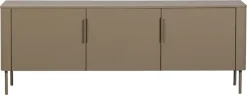 WOOOD Lowboard »Gunnar mit geschliffener Oberfläche und 4 Türen« FSC®-Mix Massivkiefer, wand- oder bodenmontierbar
