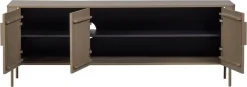 WOOOD Lowboard »Gunnar mit geschliffener Oberfläche und 4 Türen« FSC®-Mix Massivkiefer, wand- oder bodenmontierbar