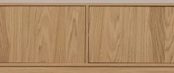 WOOOD Lowboard »Modulair mit Eichenfurnier und Druckmechanismus B 110 x T 40 x H 44 cm« Tragkraft 15 kg pro Einlegeboden, sichtbare Maserung
