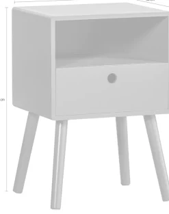 WOOOD Nachtschrank »Vienna« inkl. einfacher Wandbefestigung, H 53 cm x B 36 cm
