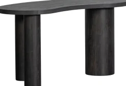 WOOOD Schreibtisch »Maan aus MDF mit 3D-Papierbelag, organische Form 150x70x75 cm« Tragkraft 100 kg, einfach zu montieren, sichtbare Maserung