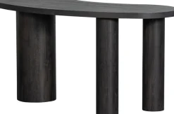 WOOOD Schreibtisch »Maan aus MDF mit 3D-Papierbelag, organische Form 150x70x75 cm« Tragkraft 100 kg, einfach zu montieren, sichtbare Maserung