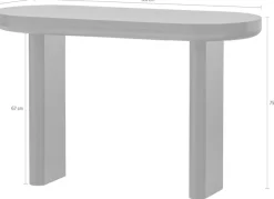 WOOOD Schreibtisch »Mael aus MDF mit Furnierschicht und massiven Holzbeinen 120x50x75 cm« Tragkraft 50 kg, einfach zu montieren, sichtbare Maserung