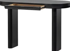 WOOOD Schreibtisch »Mael aus MDF mit Furnierschicht und massiven Holzbeinen 120x50x75 cm« Tragkraft 50 kg, einfach zu montieren, sichtbare Maserung