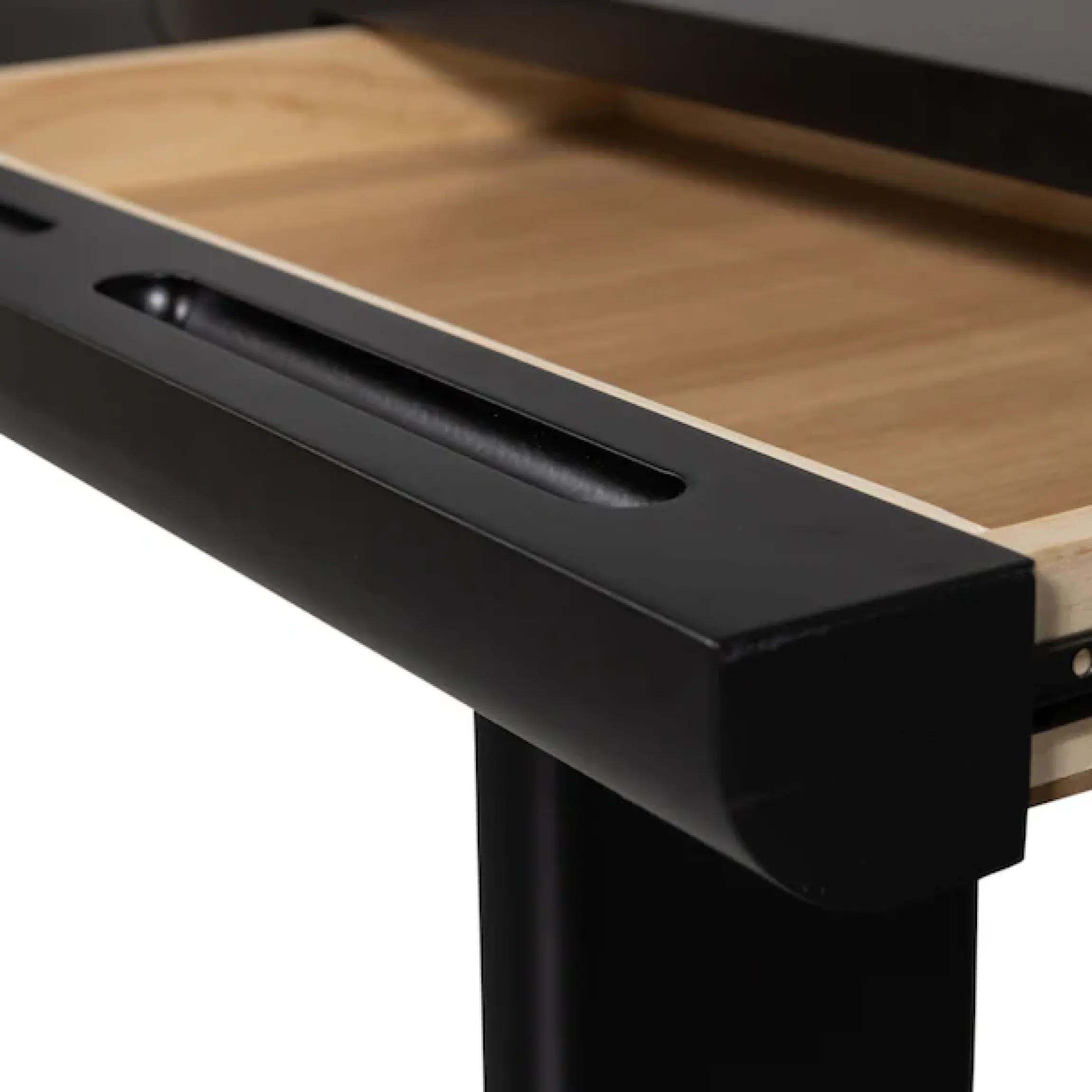 WOOOD Schreibtisch »Mael aus MDF mit Furnierschicht und massiven Holzbeinen 120x50x75 cm« Tragkraft 50 kg, einfach zu montieren, sichtbare Maserung
