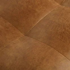 WOOOD Sessel »Rodeo Classic Recycling-Lederfaser Metallgestell H 83 x B 98 x T 88 cm« Tragkraft 120 kg, Metallbeine 16 cm hoch, außen gesteppte Nähte