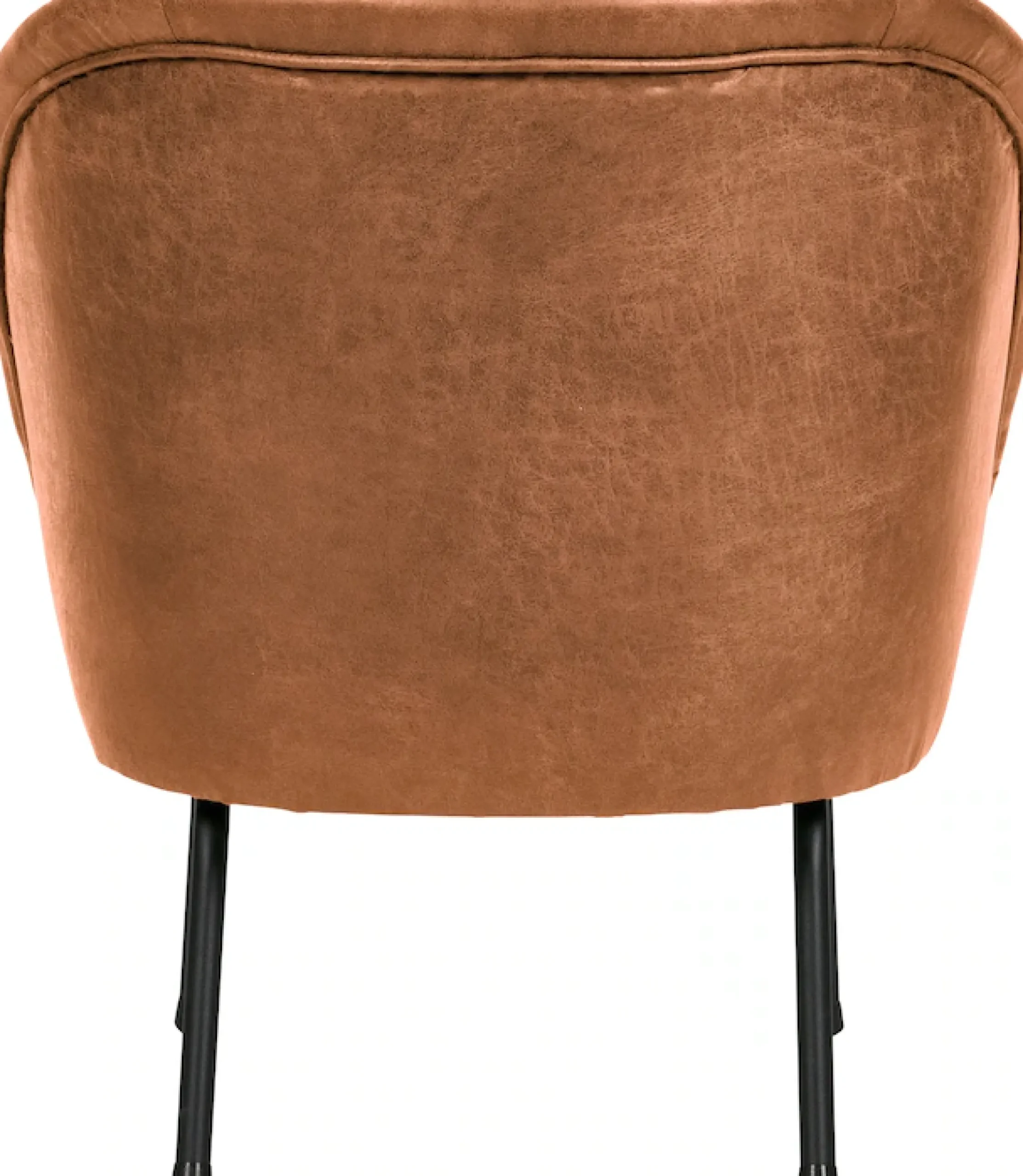 WOOOD Sessel »Vogue mit recyceltem Leder und Metallgestell B 57 x T 70 x H 69 cm« Tragkraft 90 kg, Gute Verschleißfestigkeit, pulverbeschichtetem