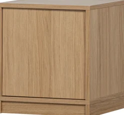 WOOOD Sideboard »Modulair mit Eichenfurnier und Druckmechanismus B 40 x T 40 x H 44 cm« Tragkraft 15 kg pro Einlegeboden, kompakte Ausführung