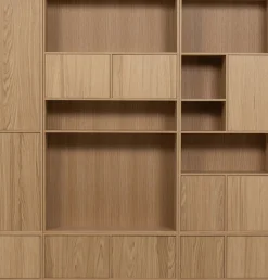 WOOOD Sideboard »Modulair mit Eichenfurnier und Druckmechanismus B 40 x T 40 x H 44 cm« Tragkraft 15 kg pro Einlegeboden, kompakte Ausführung