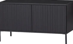 WOOOD Sideboard »New Gravure FSC® Mix holz mit Druckmechanismus H 56 x B 150 x T 44 cm« Kommode Höhe 56 cm, mit grafischen Relieftüren, viel Stauraum