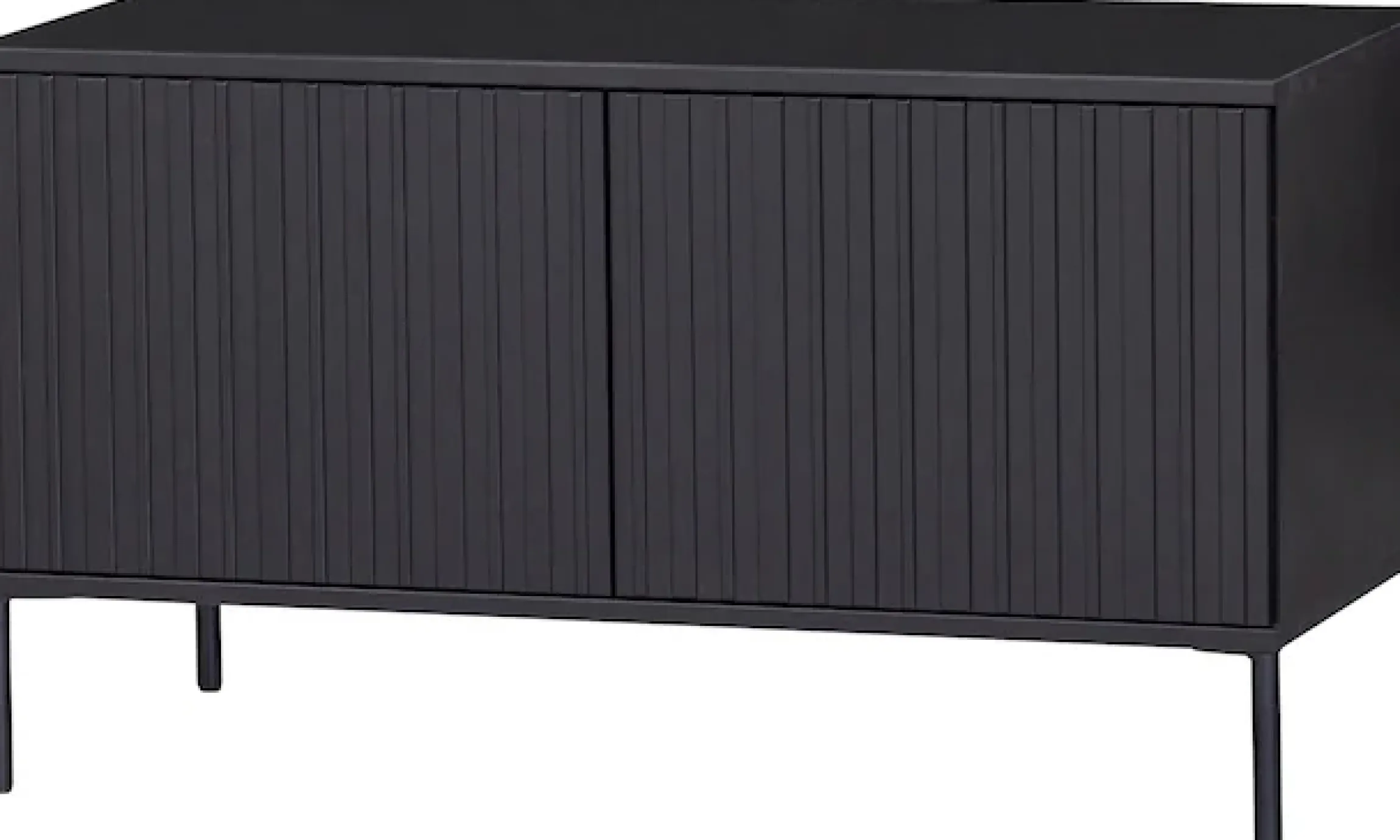 WOOOD Sideboard »New Gravure FSC® Mix holz mit Druckmechanismus H 56 x B 150 x T 44 cm« Kommode Höhe 56 cm, mit grafischen Relieftüren, viel Stauraum